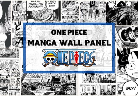 One Piece Manga Panels Wall Collage Kit Manga Wall Poster Etsy Australia