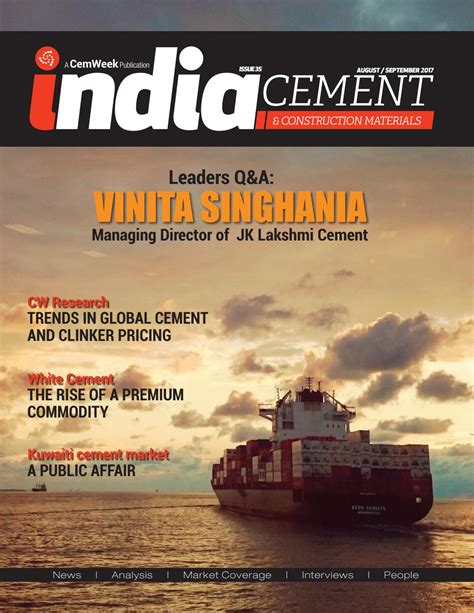 India Cement and Construction Materials journal (ICCM) 37 by CemWeek