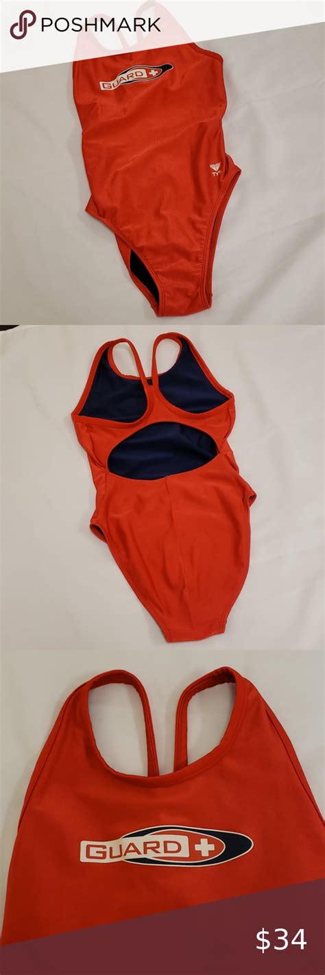 Tyr Lifeguard Onepiece Diamondfit Red Swimsuit 36 In 2021 Red