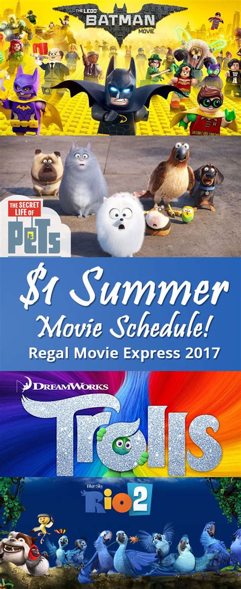 Checkout the latest movie showtimes, tickets rates, release dates and book ticket at regal cinema. Regal Summer Movie 2017 schedule for the Summer!