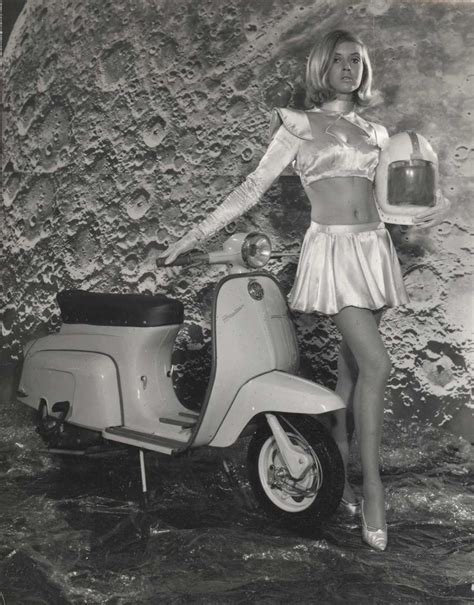 Fascinating Black And White Photos Of Lambretta Adverts From The S And S Vintage