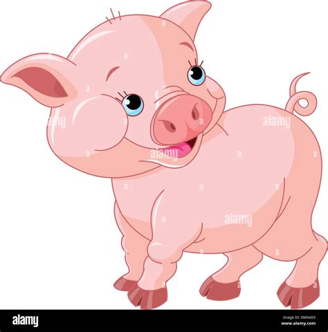 Little Baby Pig Stock Vector Image And Art Alamy