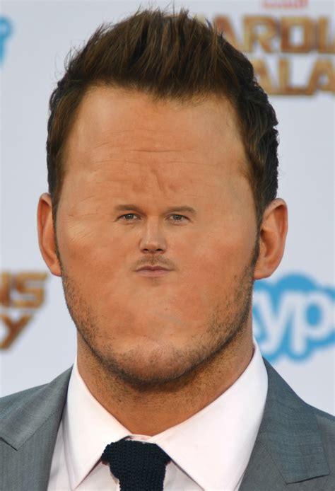 Chris Pratt Big Head Small Face Funny