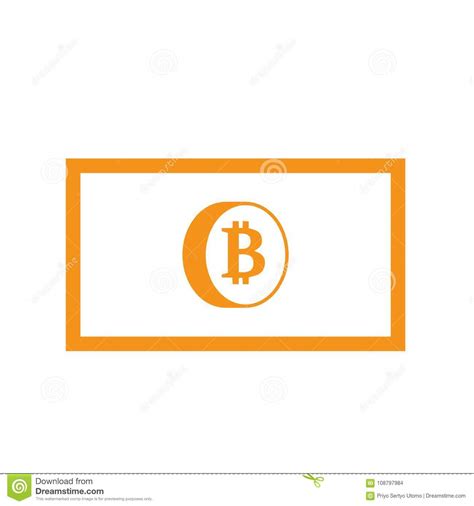 Bitcoin Symbol In Flat Design Vector Illustration Stock Vector