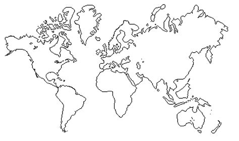 World Map For Drawing Worldjullle