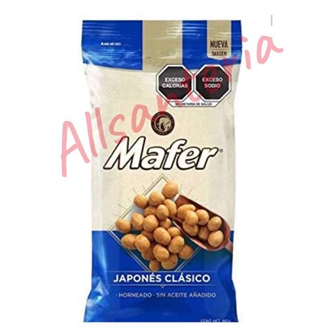 Mafer Cacahuates Japones Con Limon Japanese Peanuts With Lime 180g Cu