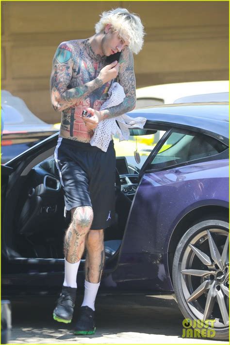 Full Sized Photo Of Machine Gun Kelly Shows Off His Tattoos After