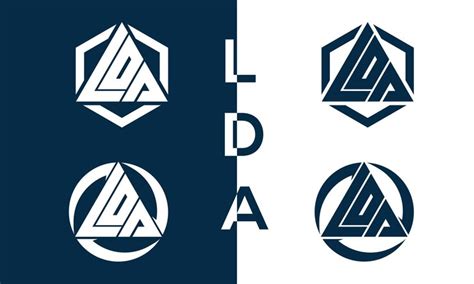 Premium Vector A Set Of Logos For Letters Lda Brand Logo Design