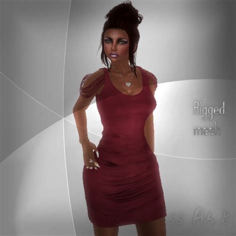 Second Life Marketplace Tight Dress Cherry03