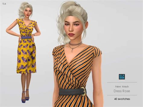 Dress Rose At Elfdor Sims Sims 4 Updates