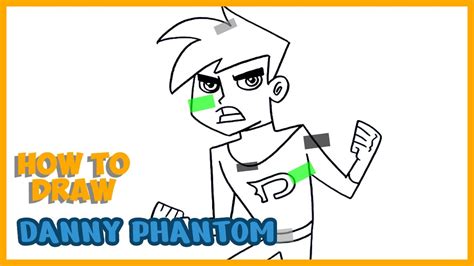 How To Draw Danny Phantom Step By Step Youtube