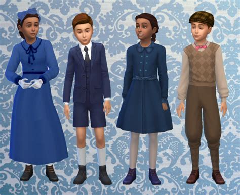 Victorian Sims 4 Finds — Alainas Sims 1910s Kids Lookbook Meet Daisy Dda