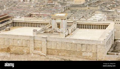 Second Temple Model Of The Ancient Jerusalem Israel Museum