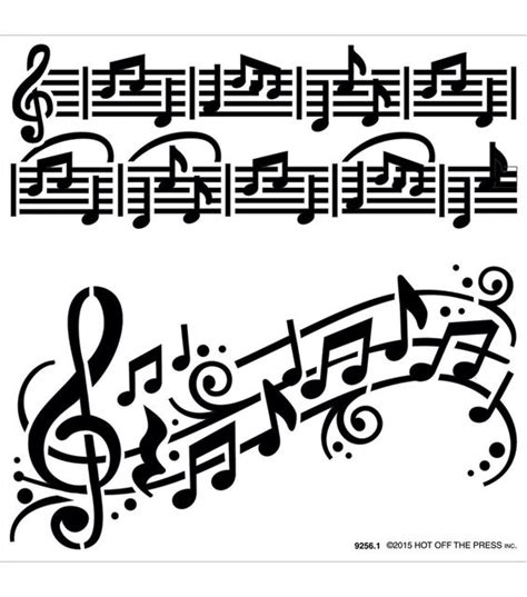Music Note Stencils Clipart Best