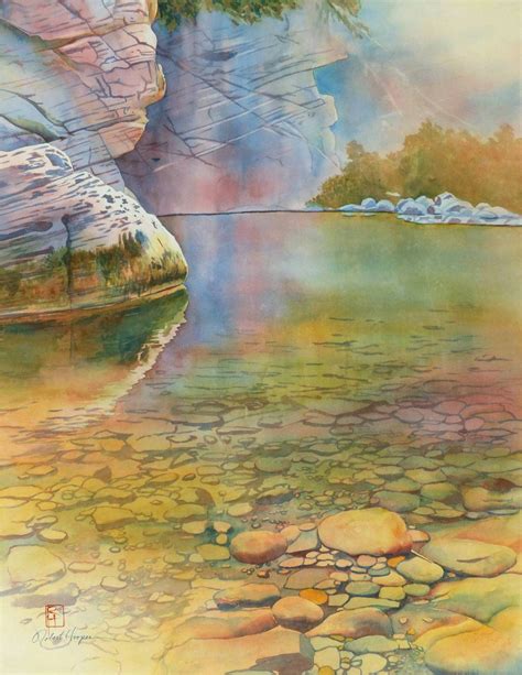 Watercolor Painting Titled Cave Springs By Arizona Artist Robert