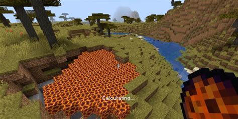Minecraft Holes Can Be Filled With Water And Lava Instantly With Mod