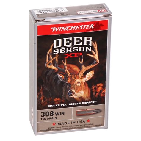 Winchester Deer Season Xp 308 Winchester Ammo 150gr Extreme Point
