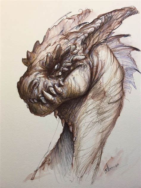 Dragon Sketch Art Ferduju