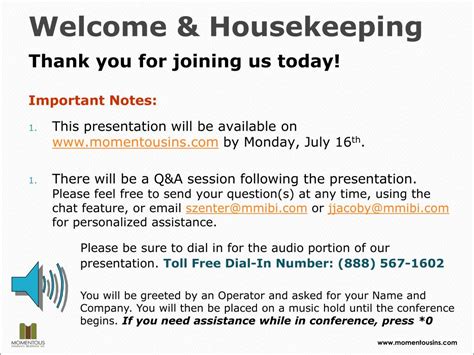 Ppt Welcome And Housekeeping Powerpoint Presentation Free Download