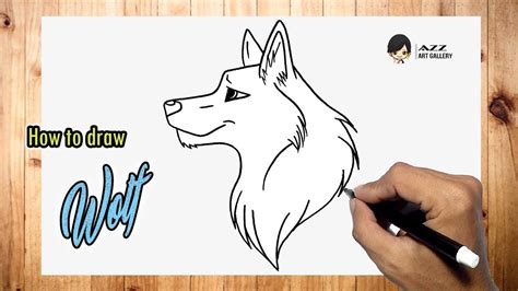 How To Draw A Wolf Easy Youtube