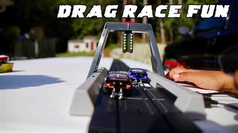 We Went Drag Racing With The Auto World Slot Car Drag Strip And Got To