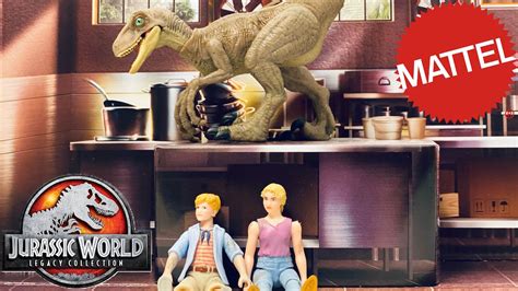 Mattel Jurassic World Legacy Collection Kitchen Encounter Pack Review Jurassic Park Lex And Tim