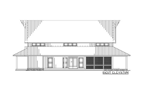 3 Bedroom Barndominium Inspired Country House Plan With Two Balconies