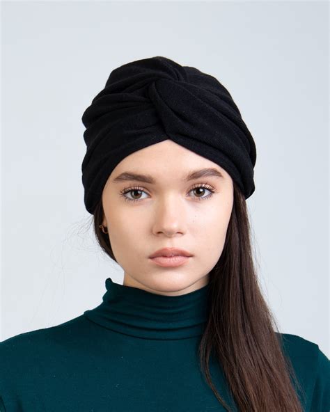 Turban For Women Wool Turban Hat Winter Stretchy Turban Etsy