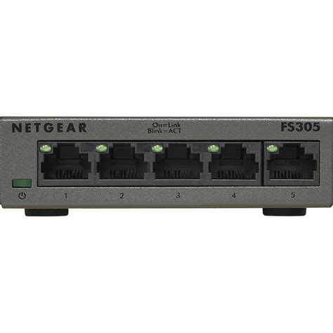 Netgear Prosafe 5 Port Gigabit Soho Ethernet Unmanaged Switch Metal