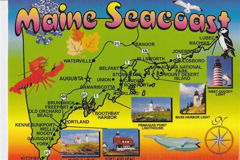 Map Of Maine Seacoast Carolina Map