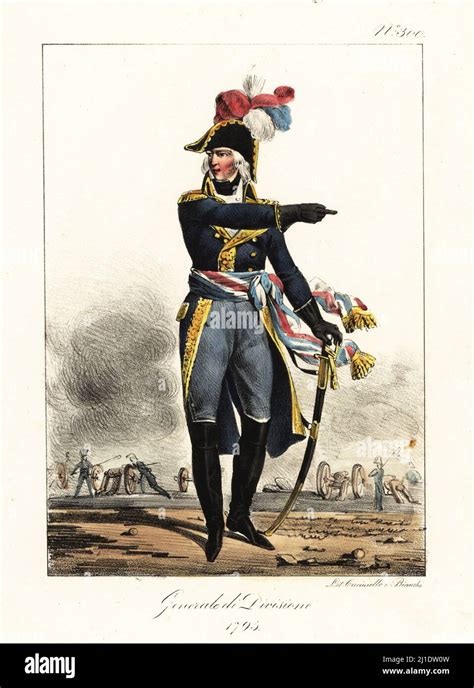 Uniform Of A General In The French Revolutionary Army 1795 He Wears A