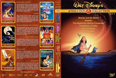 Walt Disneys Classic Animation Collection Set 5 Movie Dvd Custom