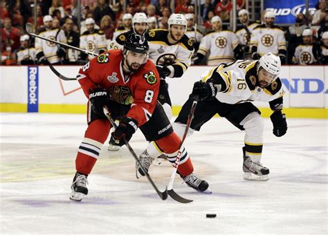Blackhawks Bruins Face Off For Stanley Cup Only A Game
