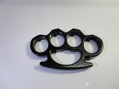 2019 Best Iron Knuckle Duster Iron Knuckles Dusters Fist Fighting Black