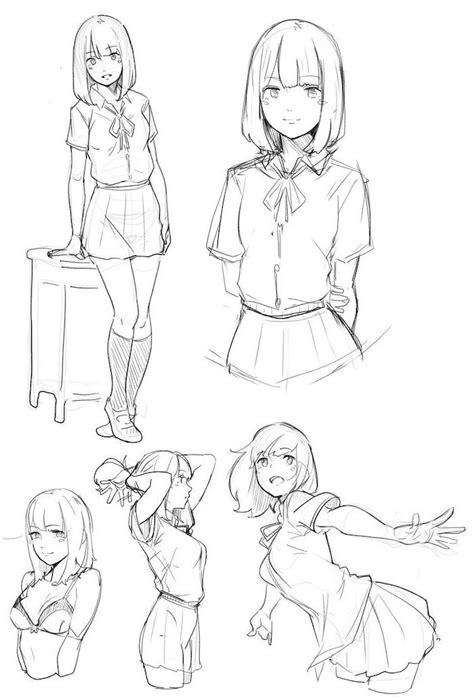 How To Draw A Manga Girl Body