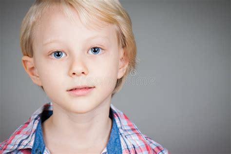 Portrait Of Serious Young Boy Stock Image Image Of Adorable Portrait