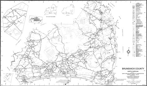 Damage in brunswick county, n.c. 2000 Road Map of Brunswick County, North Carolina