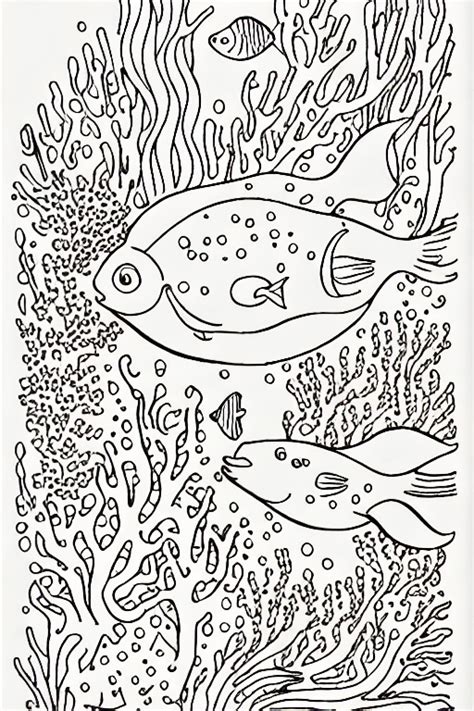 Under The Sea Inspired Coloring Pages · Creative Fabrica