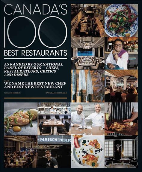 Welcome To Canadas 100 Best Restaurants Canadas 100 Best