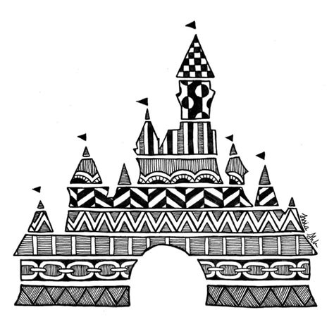 Disney Castle Drawing Simple At Explore Collection
