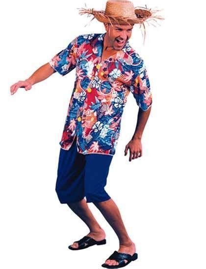 Aloha Hawaiian Man Hawaii Beach Luau Men Fancy Dress Costume Shirt
