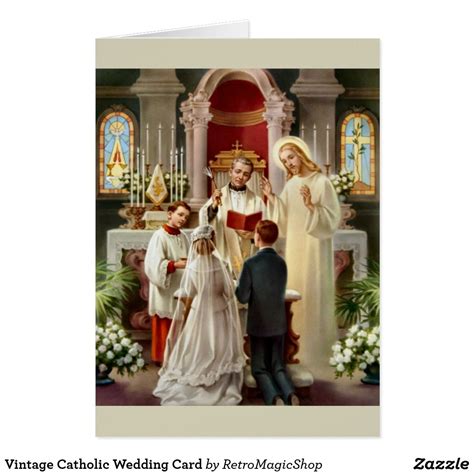 Vintage Catholic Wedding Card Catholic Wedding Vintage