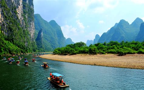Nature Landscape Li River China River Wallpapers Hd