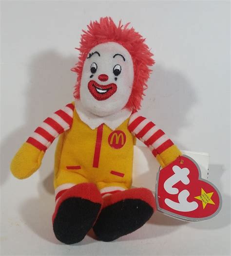 2009 Ty Beanie Baby Ronald McDonald Toy Character Stuffed Plush
