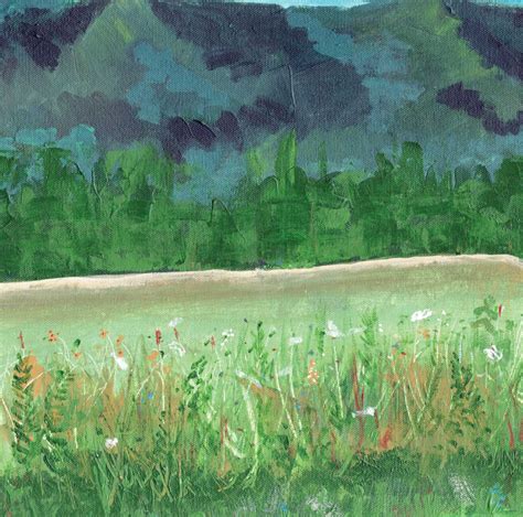 Giclee Art Print Of Smoky Mountains Abstract Mountains Original