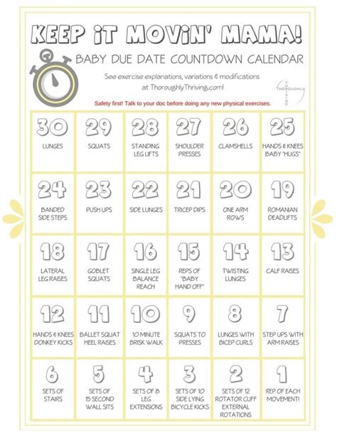 Free Printable 30 Day Countdown Calendar Printable Templates