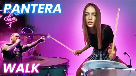 pantera walk drum cover youtube