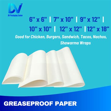 DV Greaseproof Grease Proof Paper Pack X Sheets Lazada PH