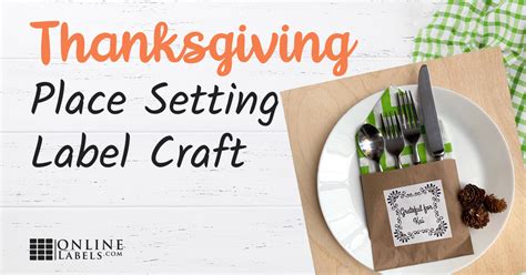 Easy Diy Thanksgiving Place Setting