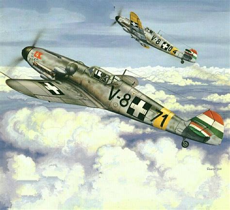 Me Bf G Hungarian Air Force Wwii Aircraft Aircraft Art